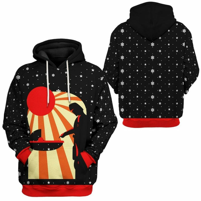 3D The Mandalorian Christmas Custom Tshirt Hoodie Apparel