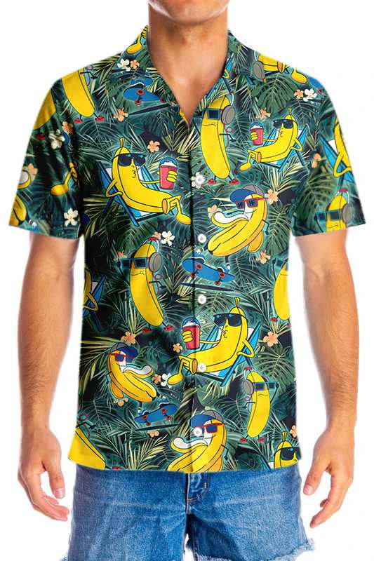 Dearadh Greannmhar Chill Trópaiceach Banana Léine Haváís, Bronntanas Léine Haváise, Bronntanas Nollag