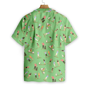 Adorable Design Hawaiian Shirt Collection Of Golf Players, Hawaiian For Gift