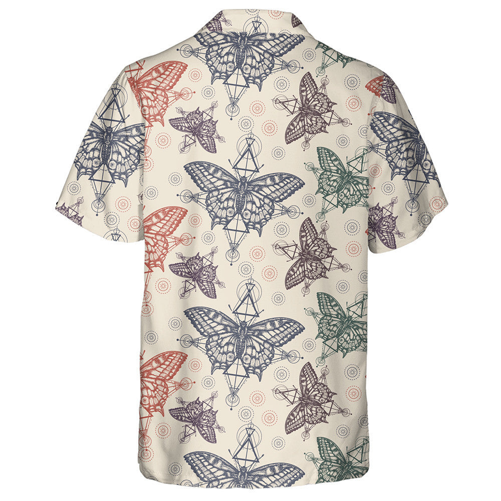 Téama Pretty Siombail Mystical Saoirse Agus Féileacán Léine Haváís, Bronntanas Léine Haváís, Bronntanas Nollag