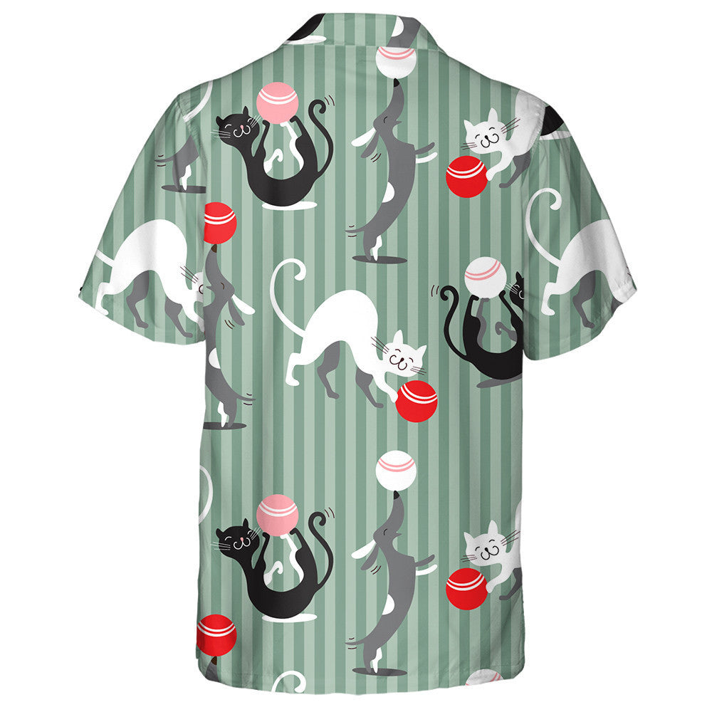 Baby Cats And Dogs Playing With Ball Hawaiian Shirt, Hawaiian Shirt Gift, Christmas Gift