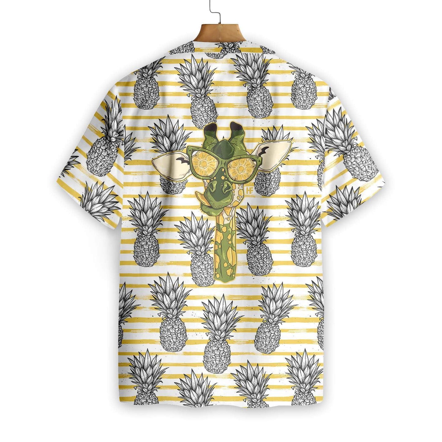 Anann Agus Sioráf Gleoite Léine Haváí Stráice Cothrománach Buí, Bronntanas Léine Haváíais, Bronntanas Nollag