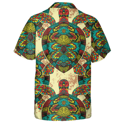 Turtle Flying And Star In The Sky Hawaiian Shirt, Hawaiian For Gift