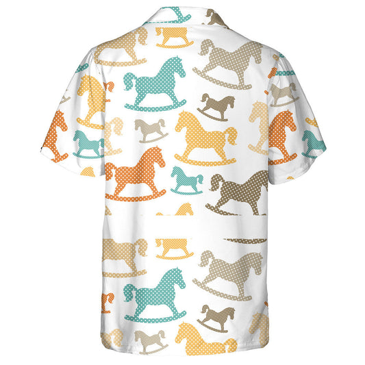 Rocking Horse In A Dots Cartoon Hawaiian Shirt,Hawaiian Shirt Gift, Christmas Gift
