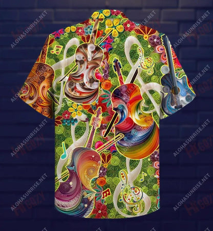 Beautiful Tone Beautiful Heart Violin Unisex Short Sleeve Shirt Summer Hawaiian T Shirts Best Hawaiian Shirts Hawaiian Shirts For Men, Hawaiian Shirt Gift, Christmas Gift