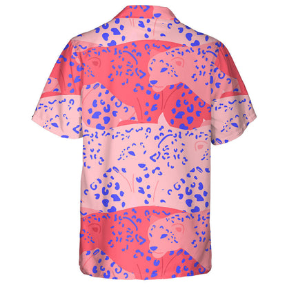 Modern Abstract Leopard Artistic On Pink Hawaiian Shirt,Hawaiian Shirt Gift, Christmas Gift