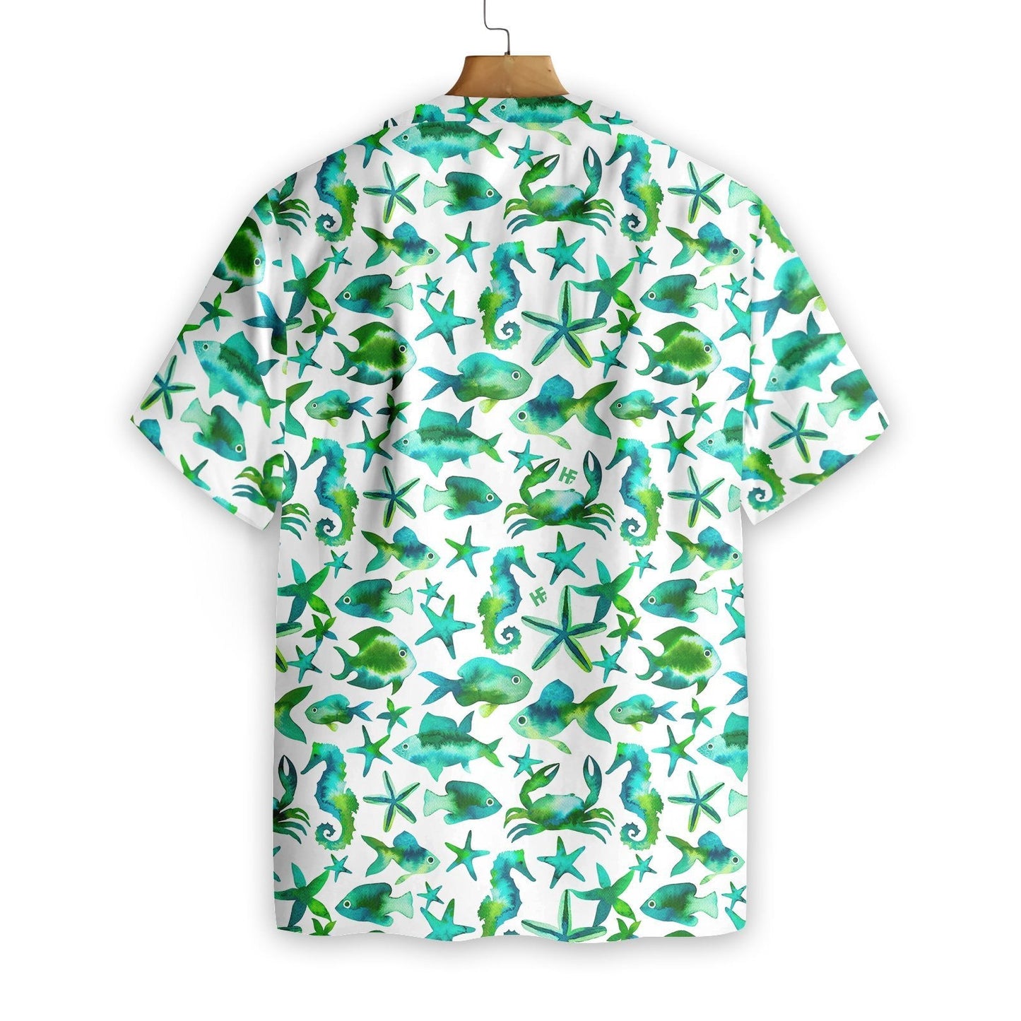 Jade Fish On White Background Design Hawaiian Shirt, Hawaiian For Gift