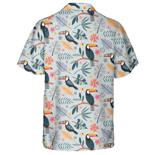 Exotic Birds Parrot Toucan And Tropical Plants Hawaiian Shirt, Hawaiian Shirt Gift, Christmas Gift