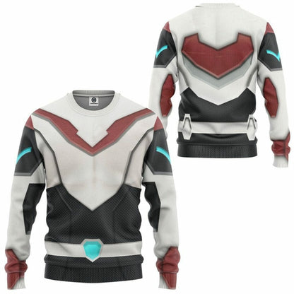 Cosantóir Finscéalach 3D Voltron Keith Kogane Armor Custom Tshirt Hoodie Apparel