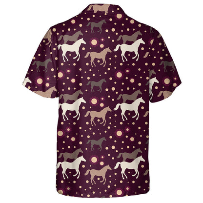 Running Horses With Sun And Flower Hawaiian Shirt,Hawaiian Shirt Gift, Christmas Gift