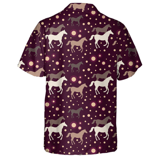 Running Horses With Sun And Flower Hawaiian Shirt,Hawaiian Shirt Gift, Christmas Gift