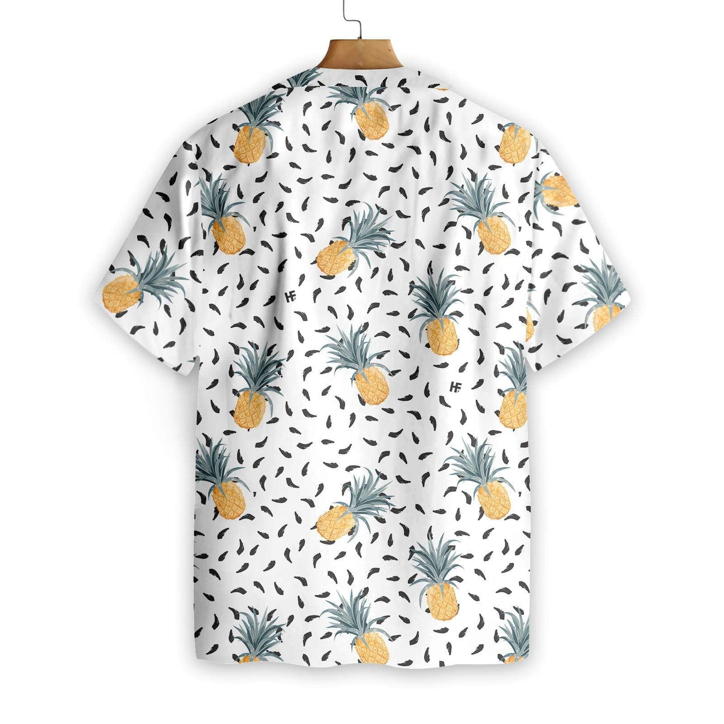 Pineapple Pattern White Theme Beautiful Design Hawaiian Shirt,Hawaiian Shirt Gift, Christmas Gift