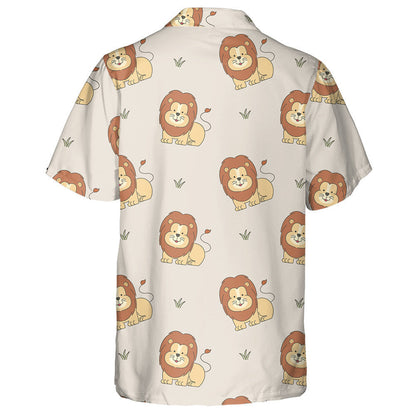 Lion miongháire Agus Féar Beag ar Chúlra Corcra Léine haváí, Bronntanas Léine haváí, Bronntanas Nollag