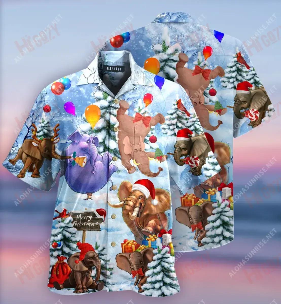 An Nollaig Níos Fearr Le hElifintí Léine Ghearr haváís Caitheamh aimsire T Léinte Haváís Saincheaptha Léinte Haváise Léinte Greannmhar Haváise, Bronntanas Léine Haváís, Bronntanas Nollag