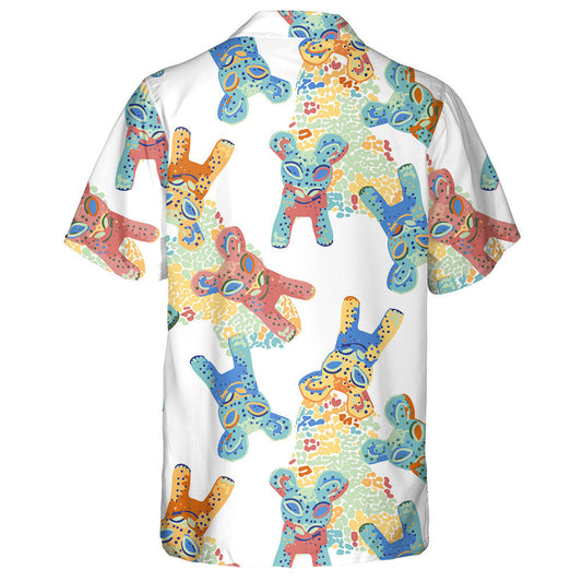 Dealbhóireacht Seanré Nua-Aimseartha Trendy de Léine Haváís Leanbh adhmaid Liopard, Bronntanas Léine Haváís, Bronntanas Nollag