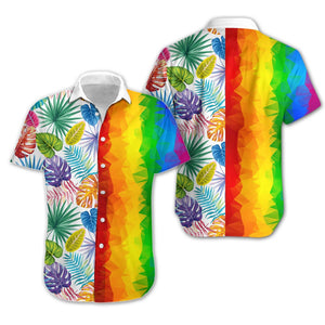 Awesome Lgbt Low Poly Design Hawaiian Shirt, Hawaiian For Gift