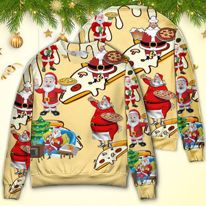 Christmas Santa Eating Pizza. It's Yummy Ugly Christmas Sweater, Christmas Gift, Gift Christmas 2024