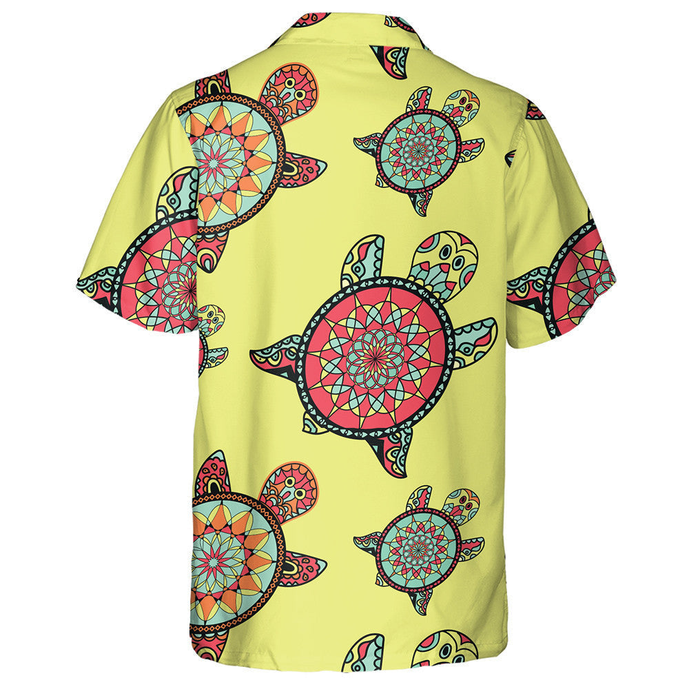 Sea Turtles Family In Oriental Style Hawaiian Shirt,Hawaiian Shirt Gift, Christmas Gift