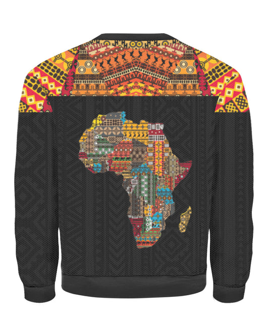 Colorful Africa Vintage Ugly Christmas Sweater, Christmas Gift, Gift Christmas 2024