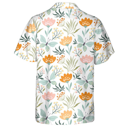 Féileacáin Agus Bláthanna Éagsúla Ar Léine Bán Haváís, Haváis Mar Bhronntanas