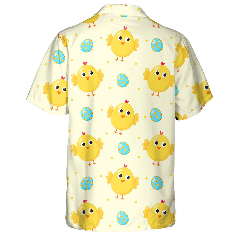 Baby Cute Yellow Chicken And Easter Egg Hawaiian Shirt, Hawaiian Shirt Gift, Christmas Gift