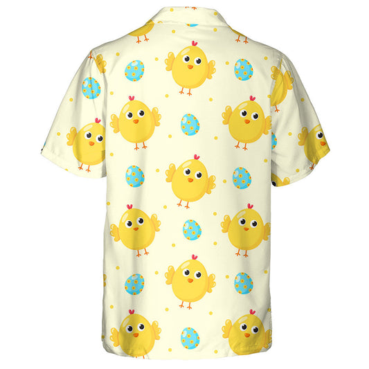 Baby Cute Yellow Chicken And Easter Egg Hawaiian Shirt, Hawaiian Shirt Gift, Christmas Gift
