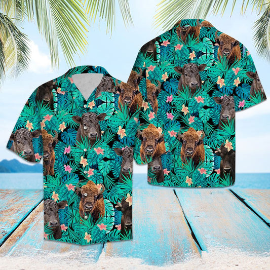 Duilleoga pailme Tropical Bison Bronntanas Laethanta Saoire Samhraidh Léine Idéalach Haváís, Bronntanas Léine Haváís, Bronntanas Nollag