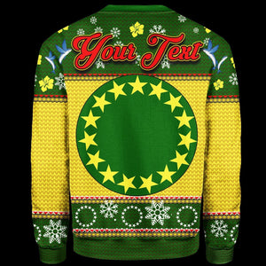 Cook Islands Custom Personalised Christmas Sweater - Santa Claus Polynesian Tattoo, Christmas Gift, Gift Christmas 2024