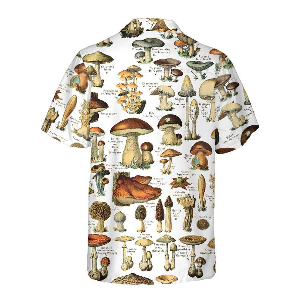 Types Of Mushroom Gift For Biologist Hawaiian Shirt, Hawaiian For Gift