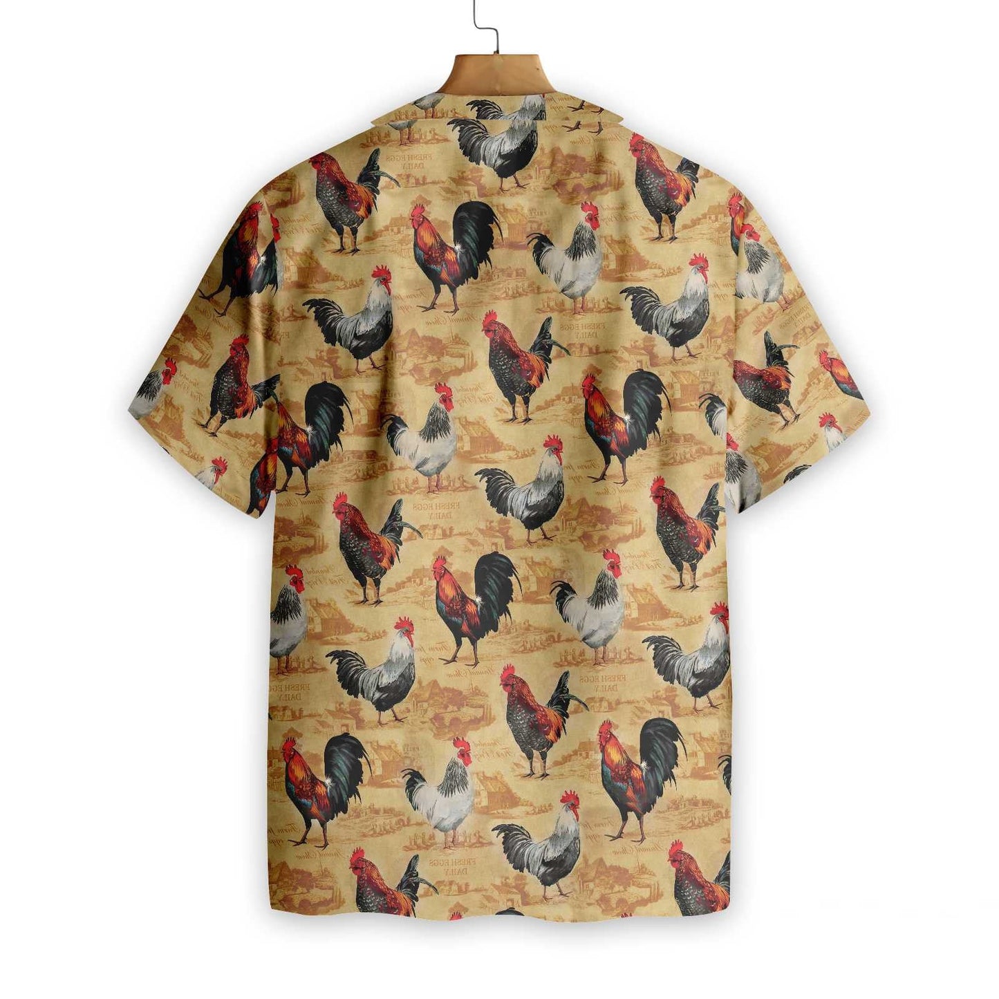 Cattle Farm Vintage Chicken Farm Design Hawaiian Shirt, Hawaiian For Gift