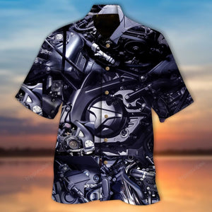 3d Themed Inside A Motor Live To Ride Design Hawaiian Shirt, Hawaiian Shirt Gift, Christmas Gift