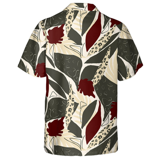 Liopard Fiáin na hAfraice i dTonnta Glasa Nádúrtha Agus Donna Léine Haváís, Bronntanas Léine Haváíais, Bronntanas Nollag