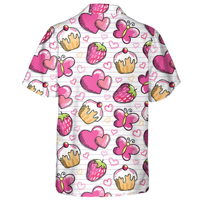 Téama Grá Bándearg Le Féileacán Agus Císte Milis Léine Haváís, Bronntanas Léine Haváíais, Bronntanas Nollag