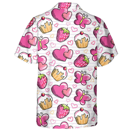 Téama Grá Bándearg Le Féileacán Agus Císte Milis Léine Haváís, Bronntanas Léine Haváíais, Bronntanas Nollag