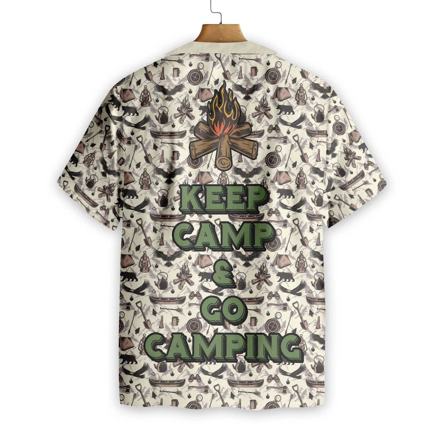 Keep Calm And Go Camping Hawaiian Shirt, Hawaiian Shirt Gift, Christmas Gift