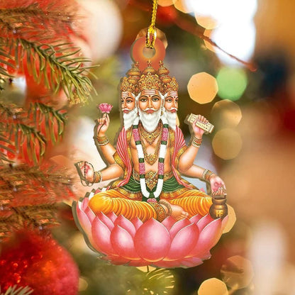 Brahma Hinduism Ornament, Christmas Ornament Gift, Christmas Gift, Christmas Decoration
