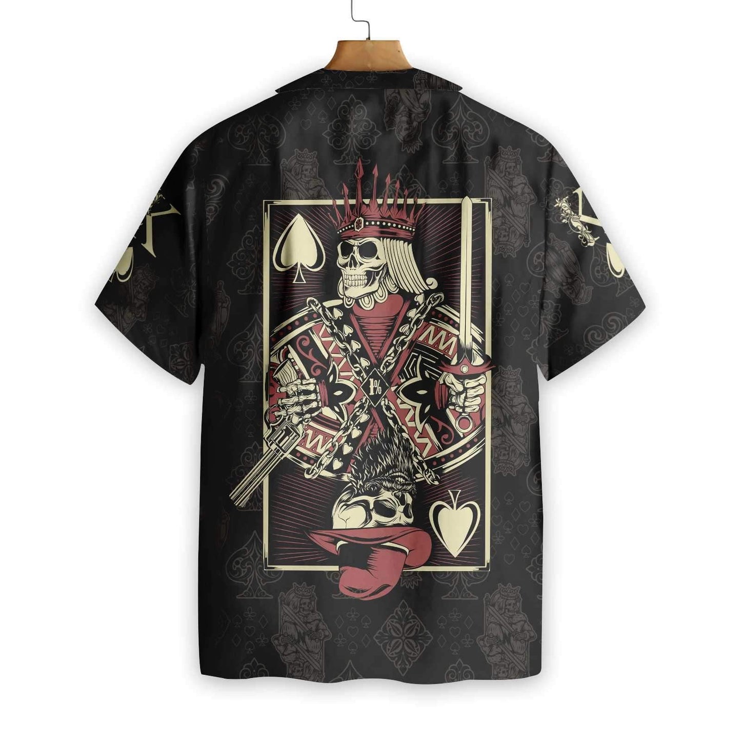 Ideal Skull King Of Spades Card Hawaiian Shirt, Hawaiian For Gift