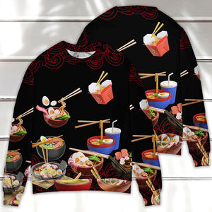 Food Ramen Fast Food Delicious Ugly Christmas Sweater, Christmas Gift, Gift Christmas 2024