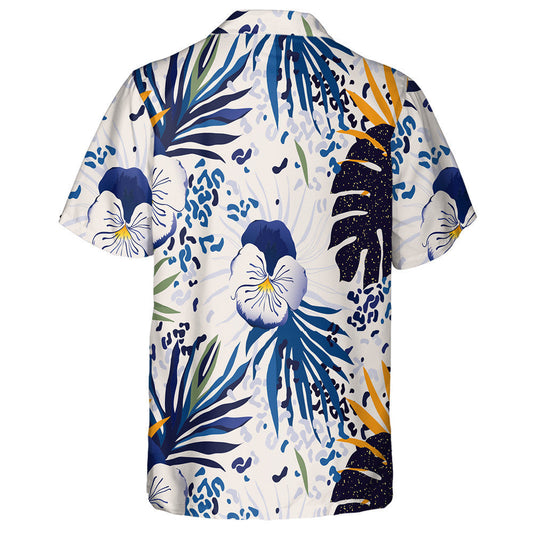 Modern Exotic Jungle Plants With Leopard Hawaiian ShirT,Hawaiian Shirt Gift, Christmas Gift