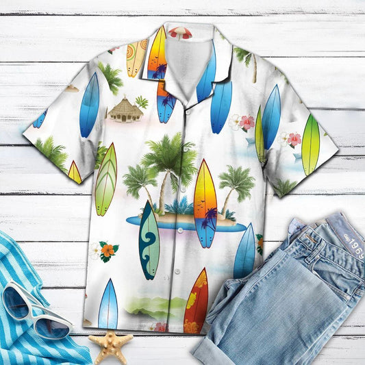 Bronntanas Colorful Surfboard Do Patrún Surf Lover Léine Haváís, Bronntanas Léine Haváís, Bronntanas Nollag