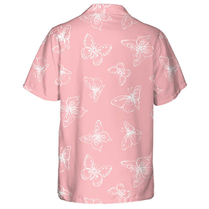 Féileacán Eitilte Fiáin Mhór gleoite Ar Léine Haváí Mheanúil Magenta, Bronntanas Léine Haváíais, Bronntanas Nollag