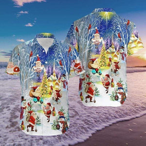 Stay Cool Santa Claus Impressive Christmas Night Hawaiian Shirt, Hawaiian Shirt Gift, Christmas Gift