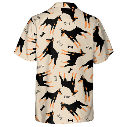 Madra Cartún Greannmhar Agus Cnámha I gCúlra Chartúin Léine Haváís, Bronntanas Léine Haváíais, Bronntanas Nollag