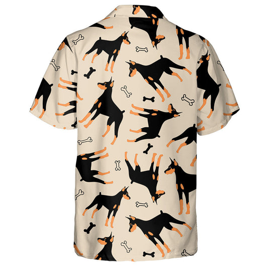 Madra Cartún Greannmhar Agus Cnámha I gCúlra Chartúin Léine Haváís, Bronntanas Léine Haváíais, Bronntanas Nollag