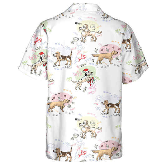 Beagle Dog Hand Drawn Animals Sketches Hawaiian Shirt, Hawaiian Shirt Gift, Christmas Gift