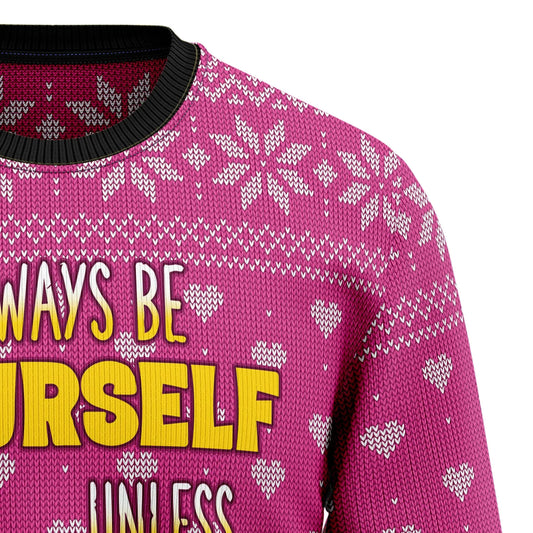 Bí i do Gheansaí Nollag Flamingo Gránna Nollag Tléine Éadaí Cochaillín, Geansaí Gránna Nollag, Bronntanas Nollag,Bronntanas Nollag 2024