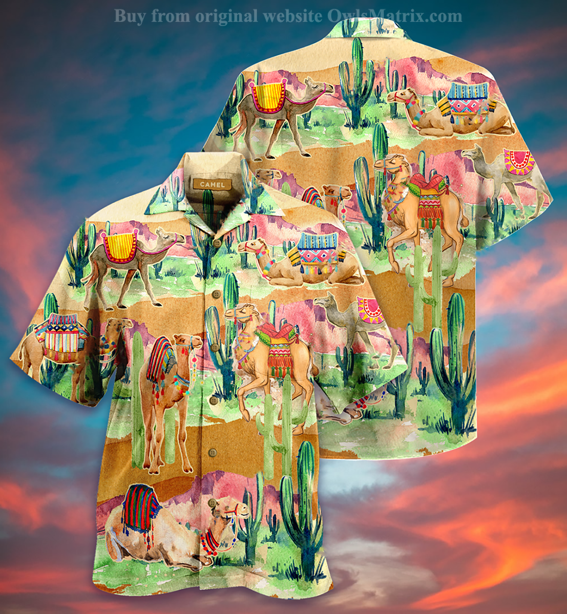 Camel Love Desert_ Hawaiian Shirts -Hawaiian Shirt Gift, Christmas Gift