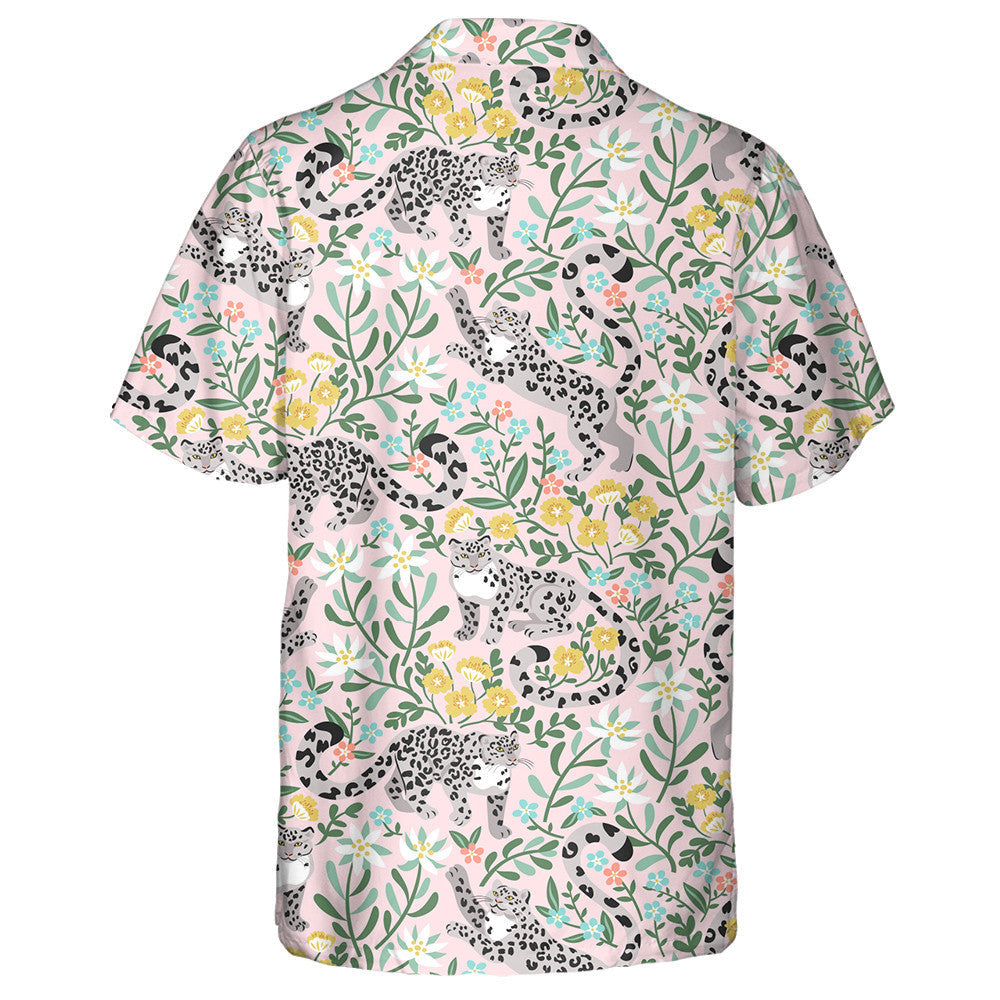 Playful Snow Leopards In Altai Mountain Herbs Hawaiian Shirt, Hawaiian Shirt Gift, Christmas Gift