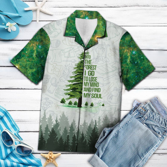 Isteach san Fhoraois Ag Campáil I bPatrún Foraoise Léine Haváís, Bronntanas Léine Haváíais, Bronntanas Nollag