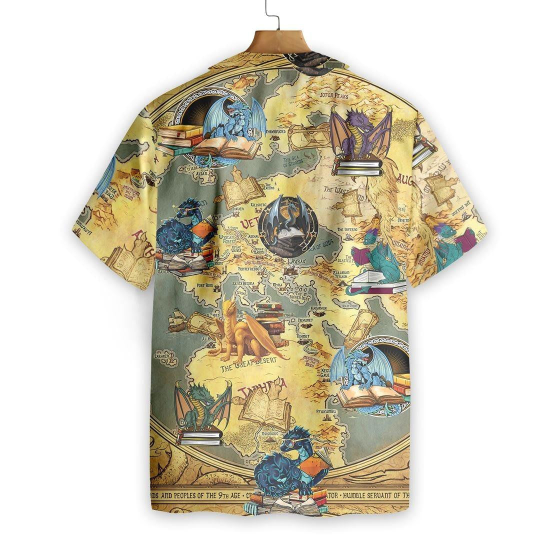 Books Dragon 3D All Over Printed Hawaiian Shirt, Hawaiian For Gift